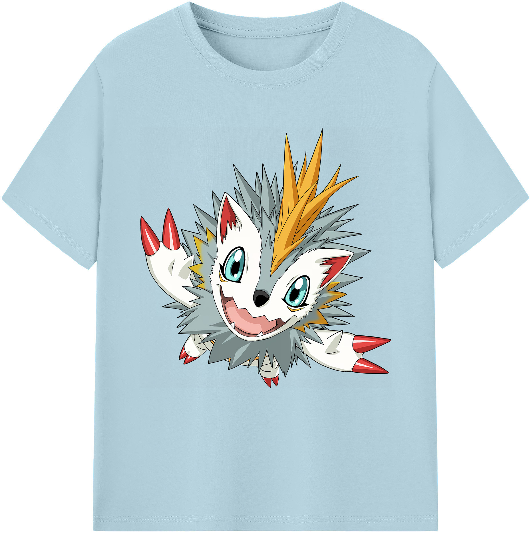 （画像用） Digimon デジタルモンスター/デジモン 綿100％半袖Tシャツ（フロントプリント）